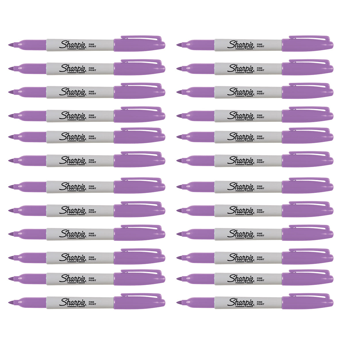 Sharpie In Bulk Boysenberry Fine Point Permanent Marker Bulk Pack Pack of 24  Sharpie Markers