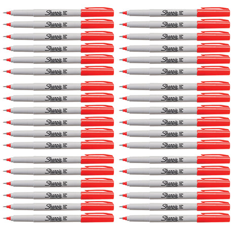 Sharpie Markers In Bulk, Red Ultra Fine Pack of 24  Sharpie Markers