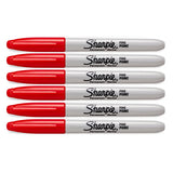 Sharpie Racey Red Limited Edition Color Burst Fine Permanent Marker Pack of 12