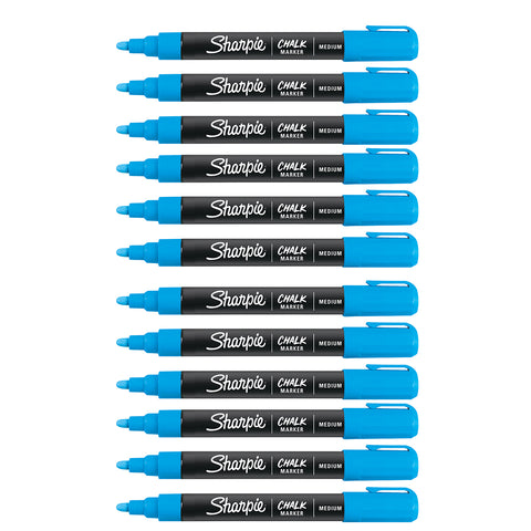 Sharpie Wet-Erase Chalk Marker, Medium Bullet Tip, Assorted, 5/Pack