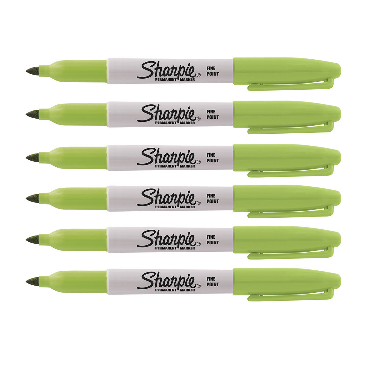 Sharpie Martian Green Fine Point Pack Of 6