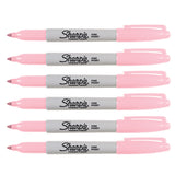 Sharpie Pink Lemonade Fine Tip Permanent Markers Pack of 6