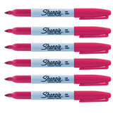 Sharpie Jupiter Red Fine Point Permanent Markers Pack of 6