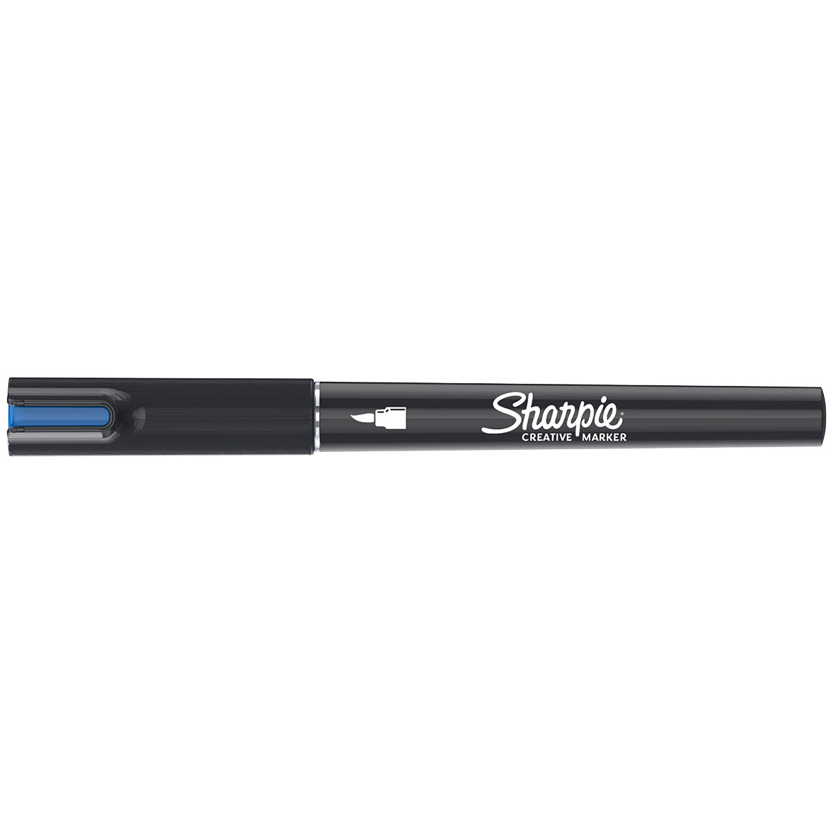 Sharpie Creative Marker Blue Water Based Acrylic Brush Tip  No Bleed