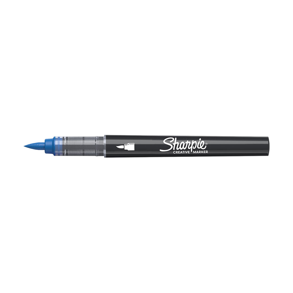 Sharpie Creative Marker Blue Water Based Acrylic Brush Tip  No Bleed