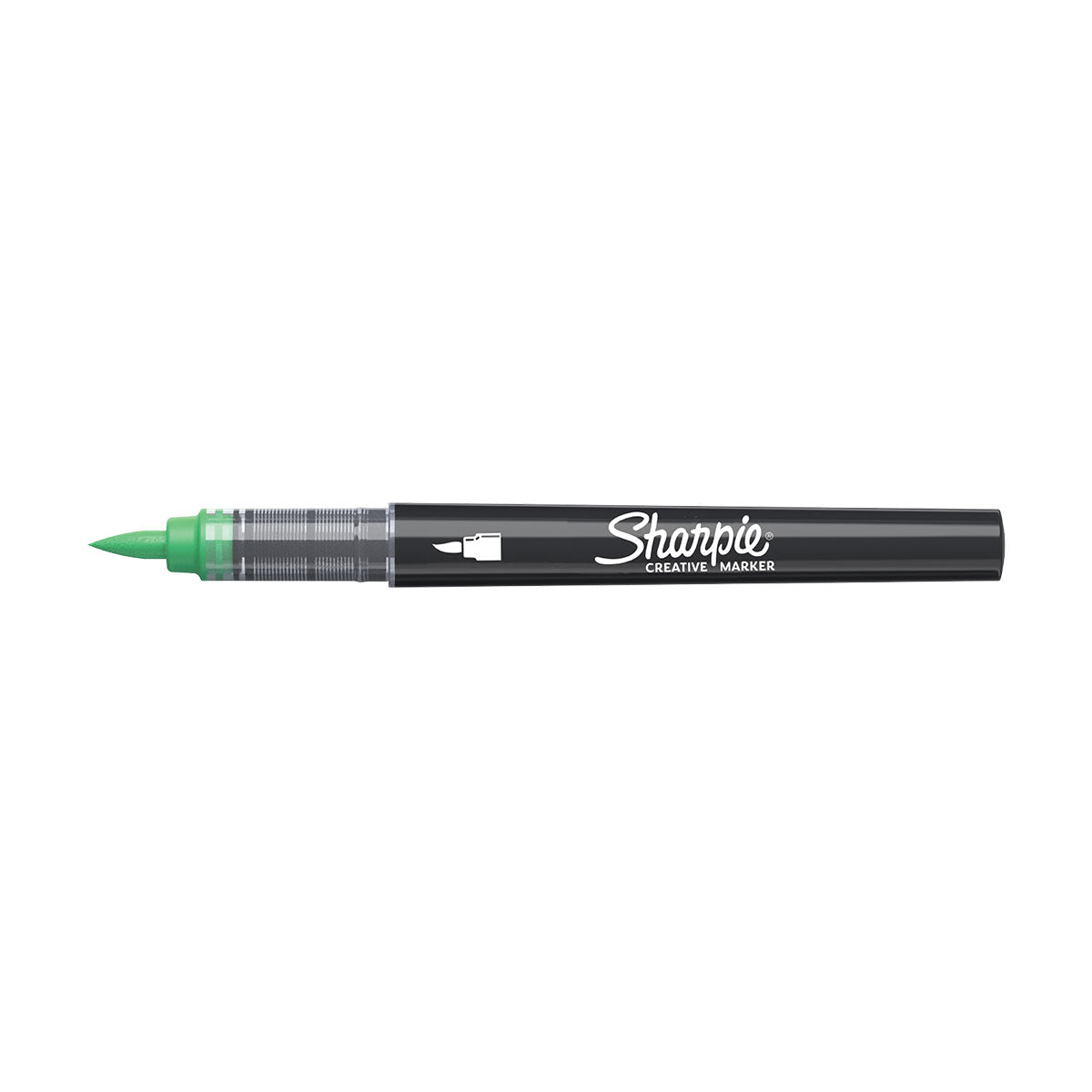 Sharpie Creative Marker Green Water Based Acrylic Brush Tip  No Bleed