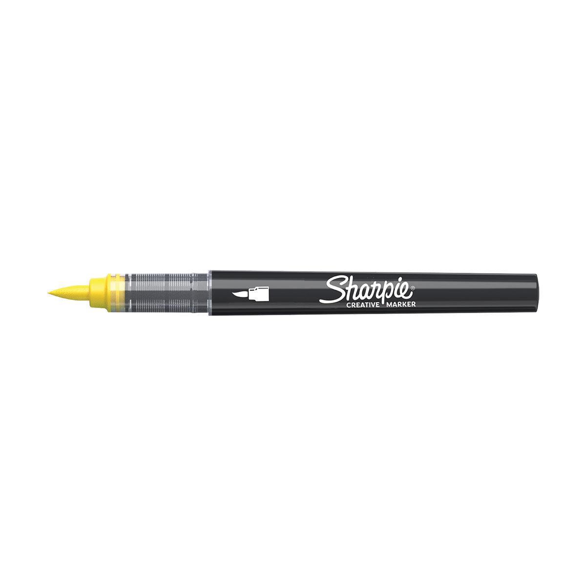 Sharpie Creative Marker Yellow Water Based Acrylic Brush Tip No