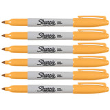 Sharpie Leg Warmer Orange Fine Point Permanent Markers Pack of 6
