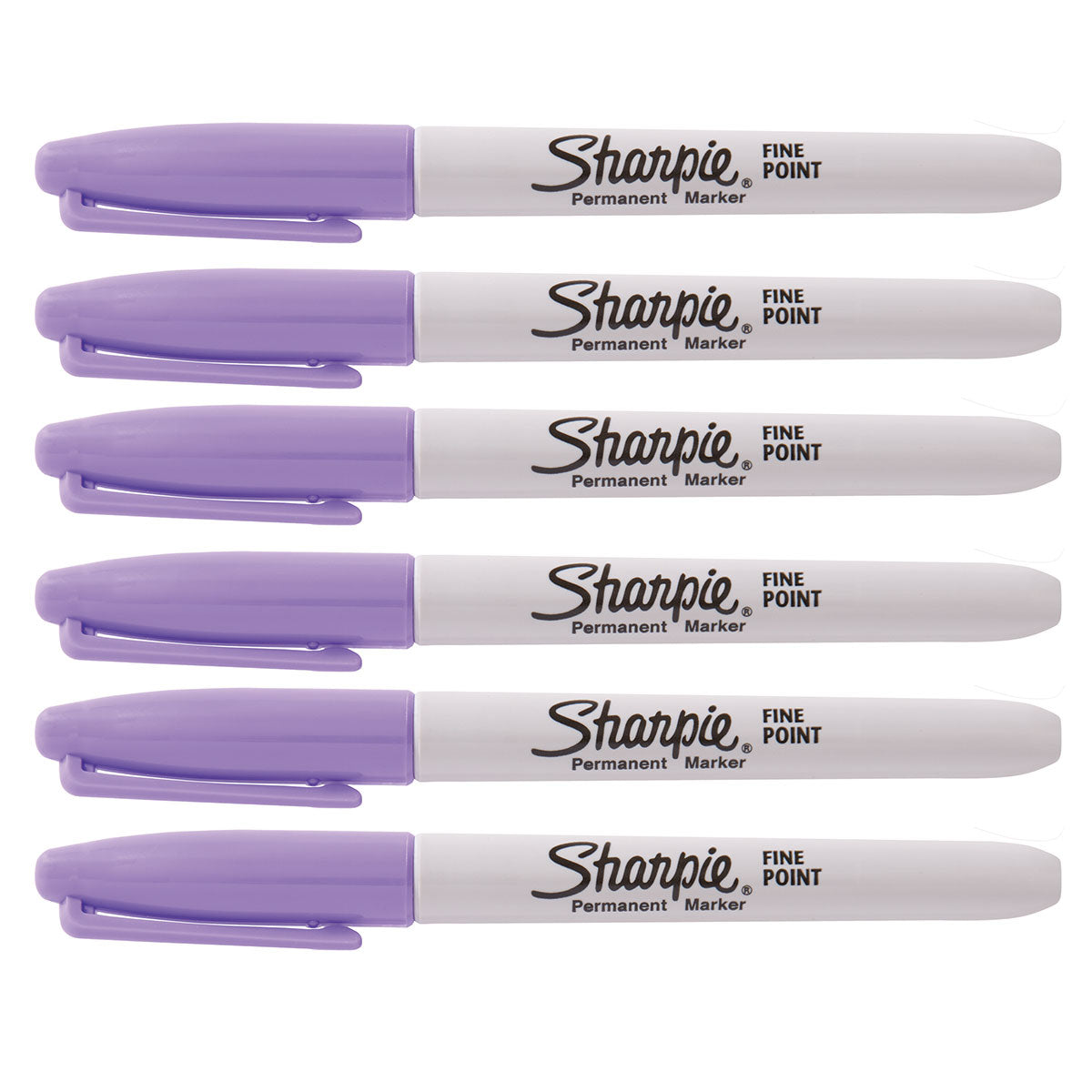 Sharpie Fine Point Lilac Markers Pack of 6