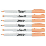 Sharpie Peach Ultra Fine Permanent Markers Pack of 6