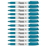 Sharpie Peacock Blue Fine Markers Pack of 12