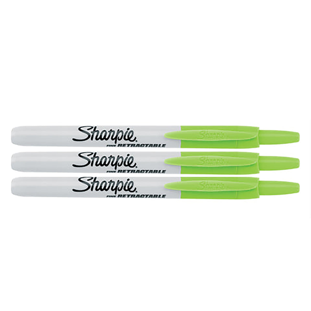 Sharpie Retractable Lime Fine Point Permanent Marker Pack of 6