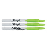 Sharpie Retractable Lime Fine Point Permanent Marker Pack of 6