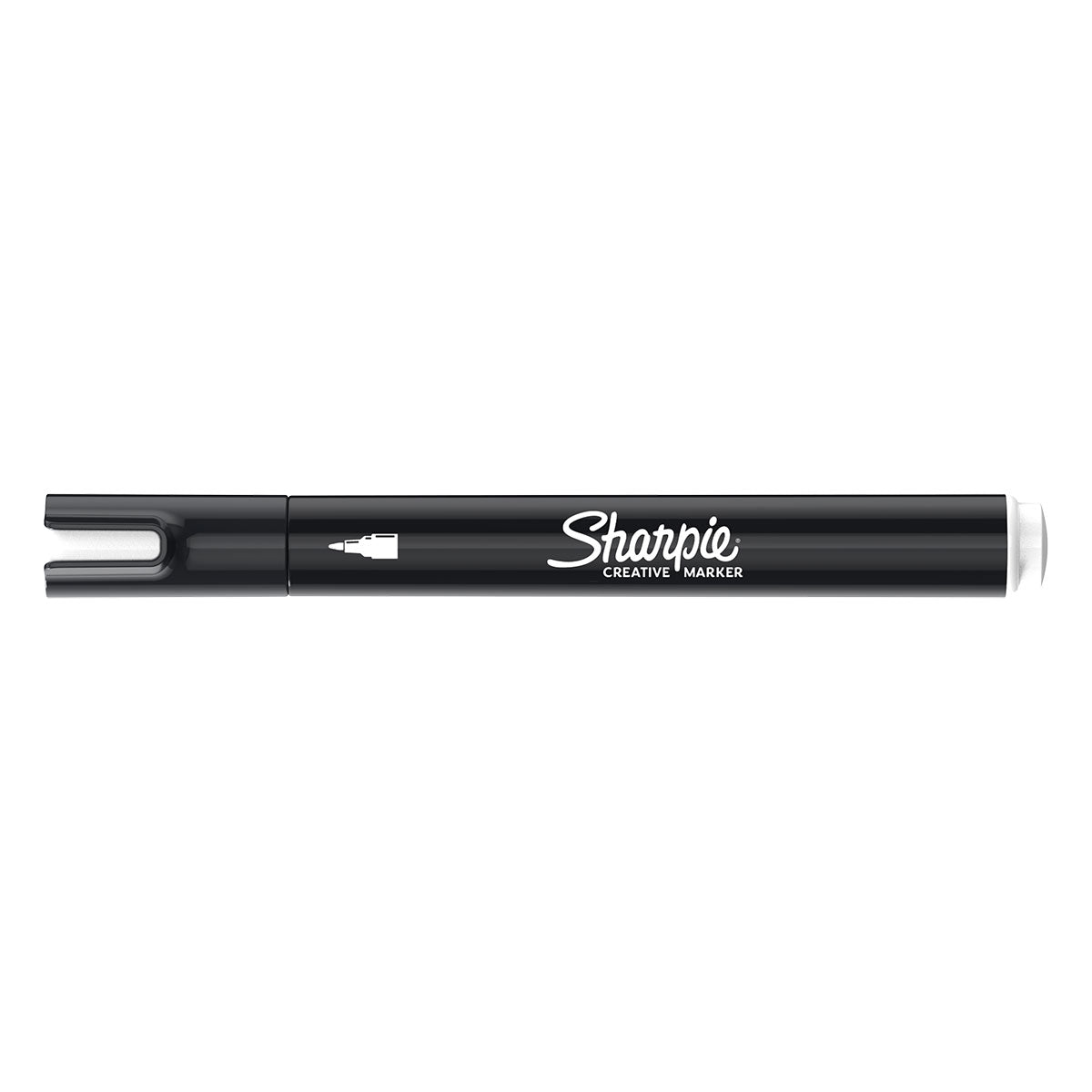 Sharpie Creative Marker White Bullet Tip No Bleed Paint Effect
