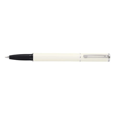 Pre Owned Sheaffer Pop White Gel Ink Pen, Black Ink