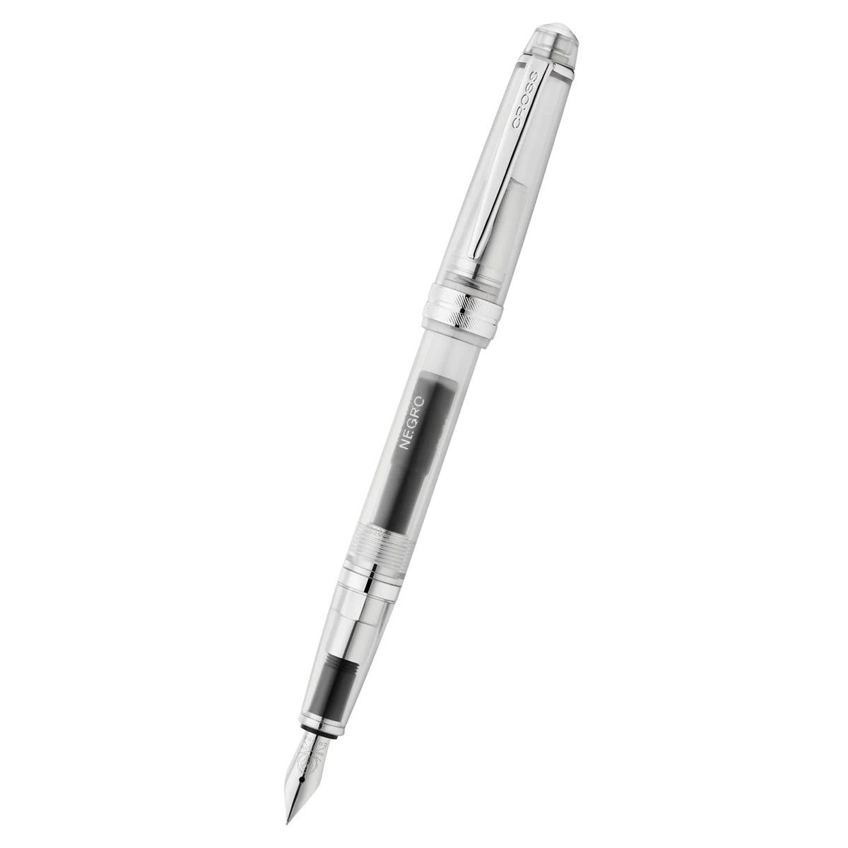 Bailey Light Translucent Clear Resin Extra-Fine Nib Fountain Pen