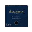 Waterman Short International Fountain Pen Refills Black Ink, 6 Ct S0110940  Waterman Fountain Pen Ink Cartridges