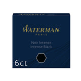Waterman Short International Fountain Pen Refills Black Ink, 6 Ct S0110940  Waterman Fountain Pen Ink Cartridges