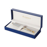 Waterman Hemisphere Fountain Pen Stainless Steel Gold Trim Fine S0920310