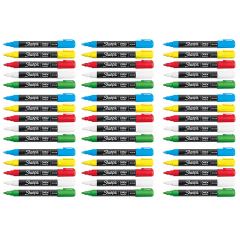 Wet Erase Markers Bulk Pack of 45 Assorted Colors by Sharpie