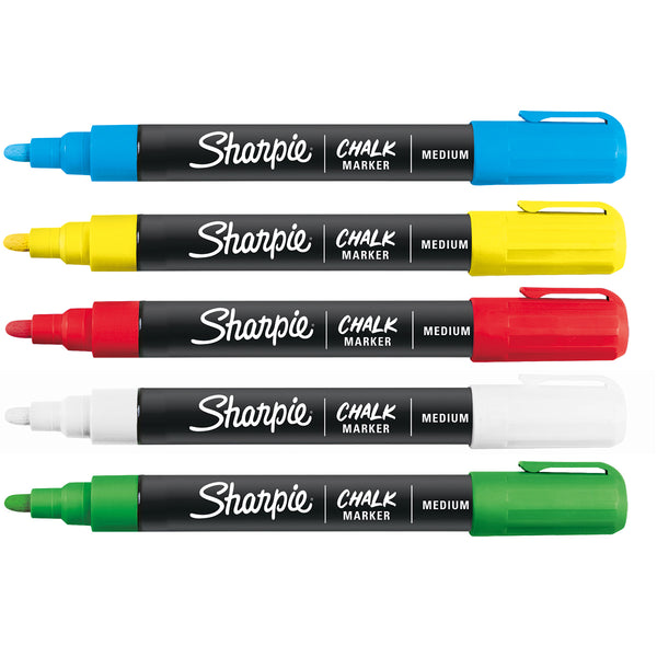 Wet Erase Markers Pack of 5 Assorted Colors by Sharpie