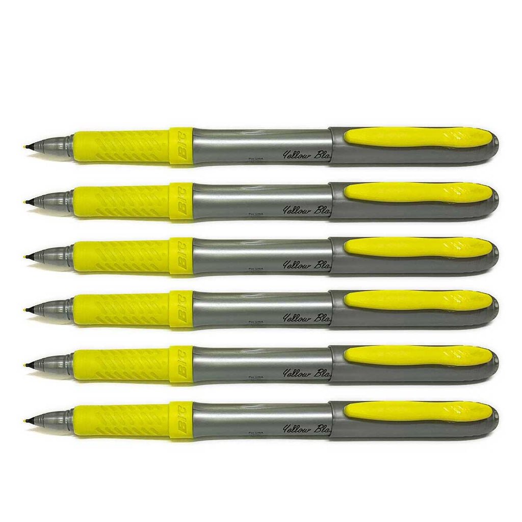 Bic Yellow Blaze Ultra Fine Markers Pack of 6  Bic Markers