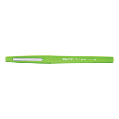 Paper Mate Flair Green Felt Tip Pen, Ultra Fine