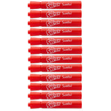 Mr. Sketch Cherry Scented Markers Chisel Tip Red Color, Dozen  1919006  Mr Sketch Scented Markers