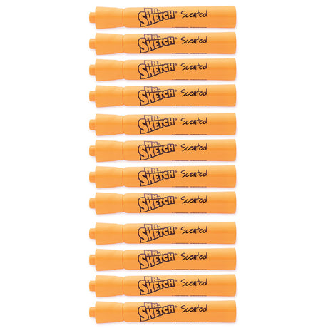 Mr. Sketch Nacho Cheese Scented Markers Orange Color, Dozen Nacho Cheese Smelling Markers  Mr Sketch Scented Markers