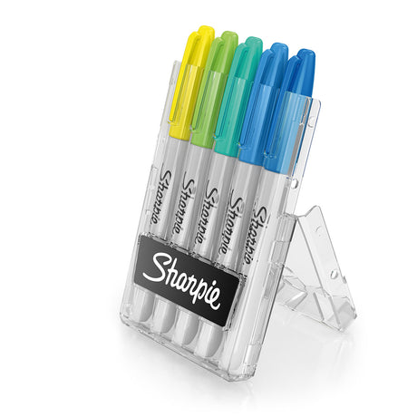 Sharpie Cool Hero Markers Fine Pack of 5 with Easel Case  Sharpie Markers