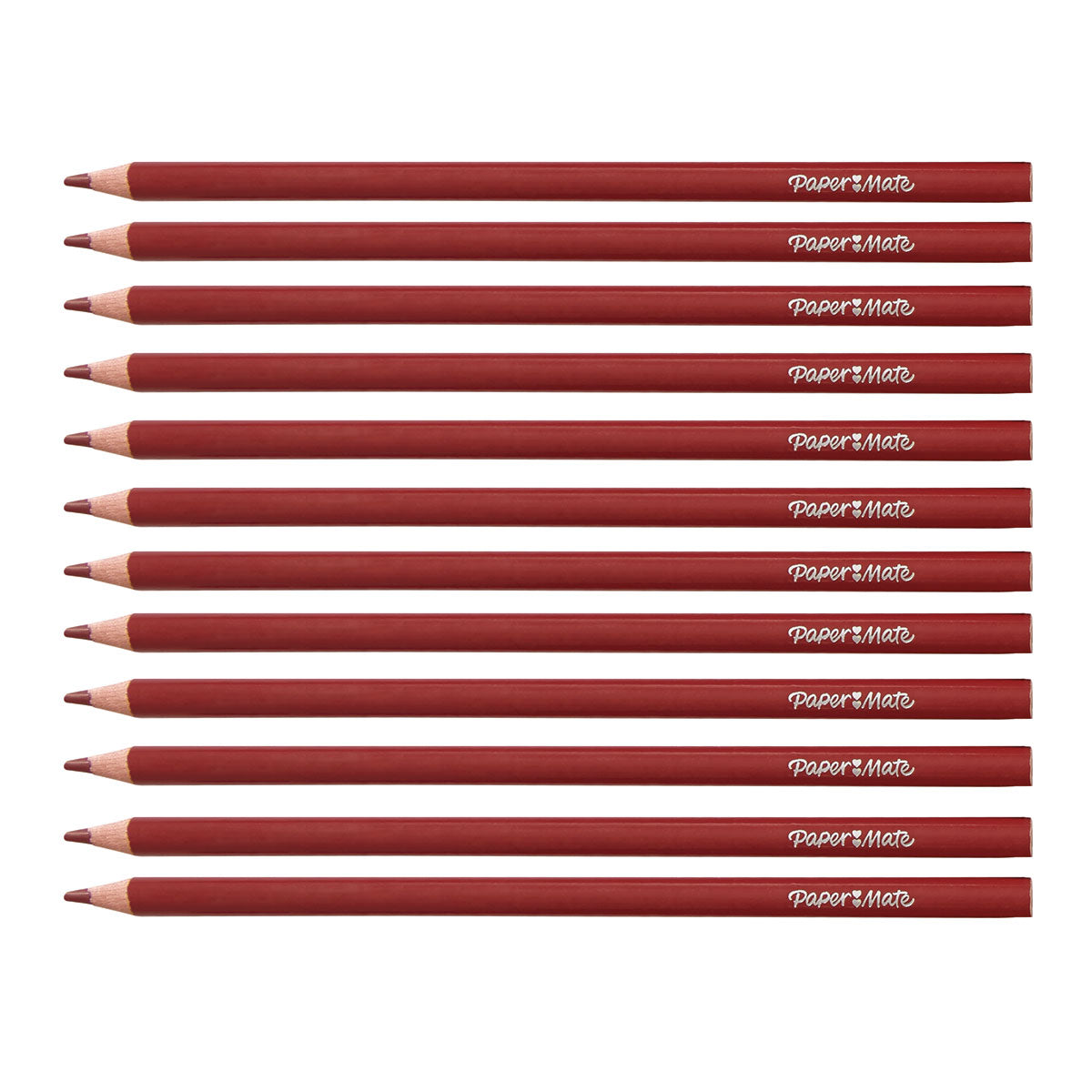 Paper Mate Colored Pencils Carmine Pack of 12 (Writes Carmine)  Paper Mate Pencils