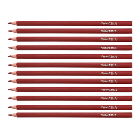 Paper Mate Colored Pencils Carmine Pack of 12 (Writes Carmine)
