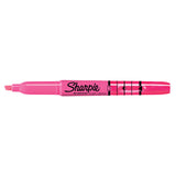 Sharpie Pink Highlighter Stick Chisel Tip with Ink Indicator and Pocket Clip  Sharpie Highlighter