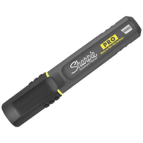 Sharpie Pro Construction Marker Black Chisel Tip Works On Metal, Concrete, PVC, and Wood  Sharpie Markers