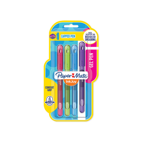 Paper Mate Inkjoy Gel Capped 0.5 mm 4 Colors  Paper Mate Gel Ink Pens