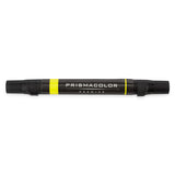 Prismacolor Premier Double Ended Art Markers Chisel Tip and Fine Canary Yellow Light PB 19