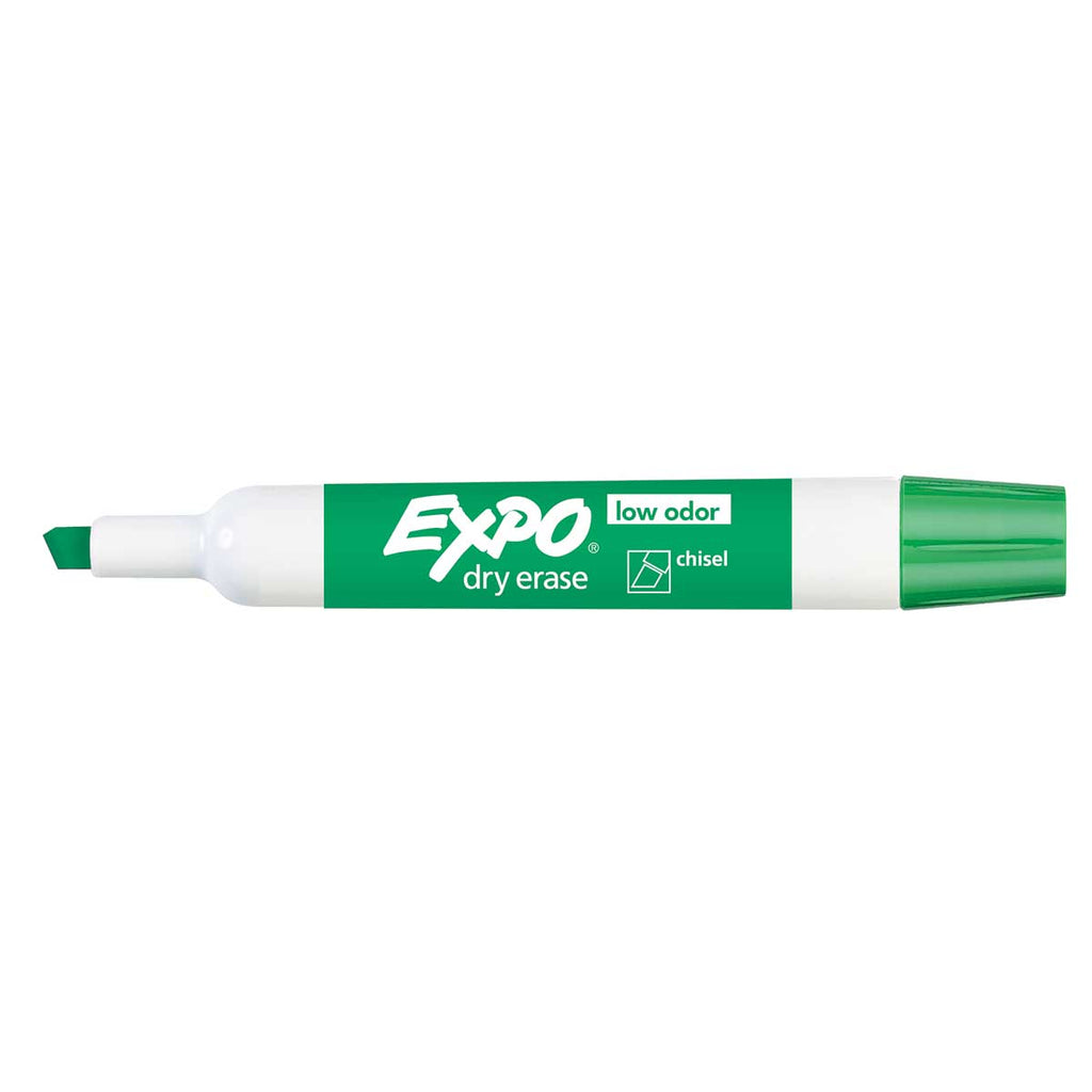 Expo Dry Erase Marker Green Chisel Tip Low Odor 80004