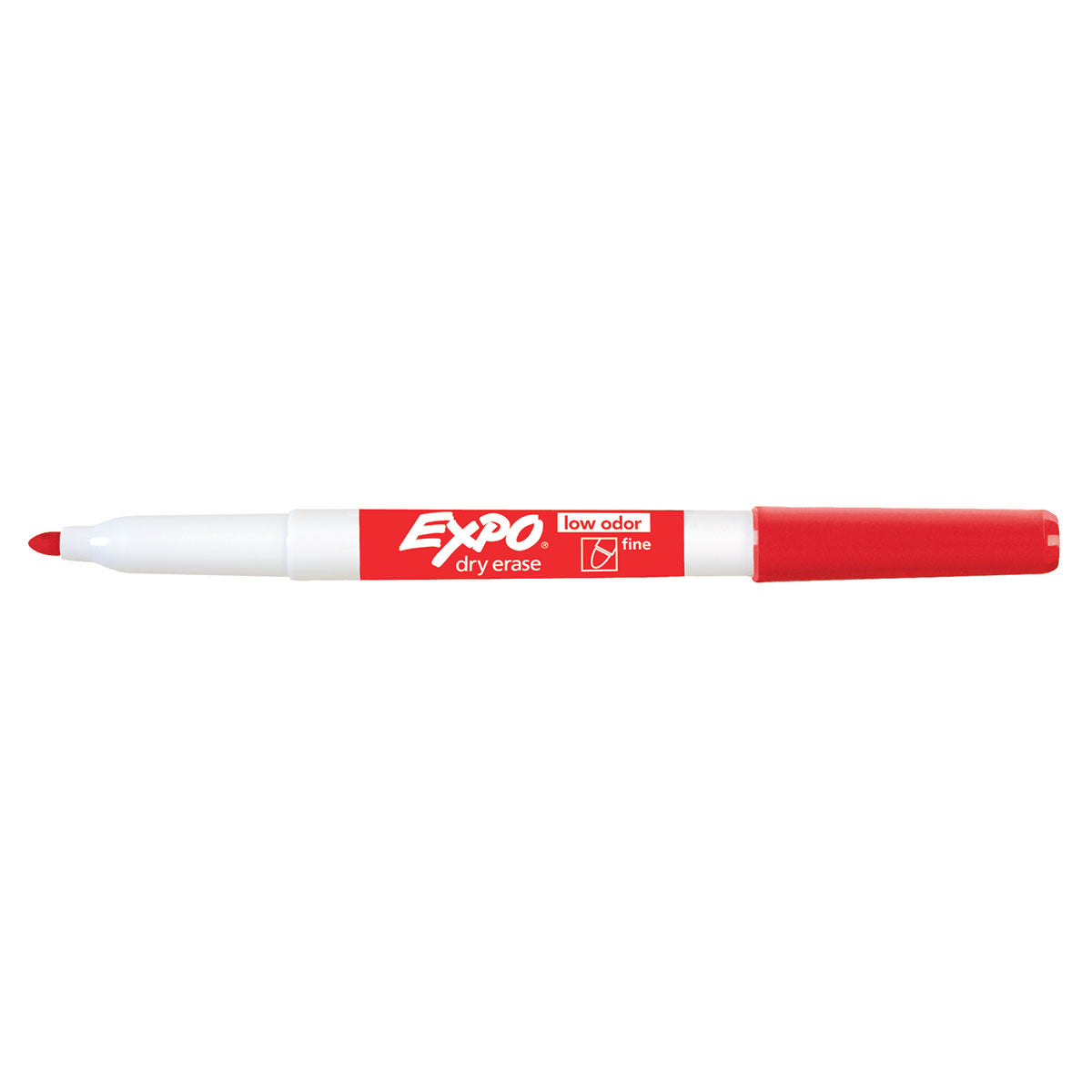 Expo Red Fine Dry Erase Low Odor Marker - 86002  Expo Dry Erase Markers