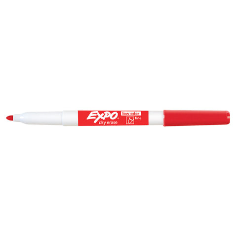 Expo Red Fine Dry Erase Low Odor Marker - 86002