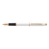 Cross Century II Pearlescent White Rose Gold Lacquer Fountain Pen Medium AT0086-113MF  Cross Fountain Pens