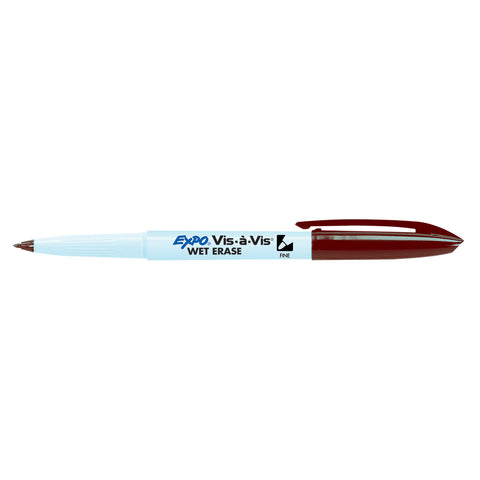 Expo Vis A Vis Brown Wet Erase Marker Fine Point  Expo Dry Erase Markers