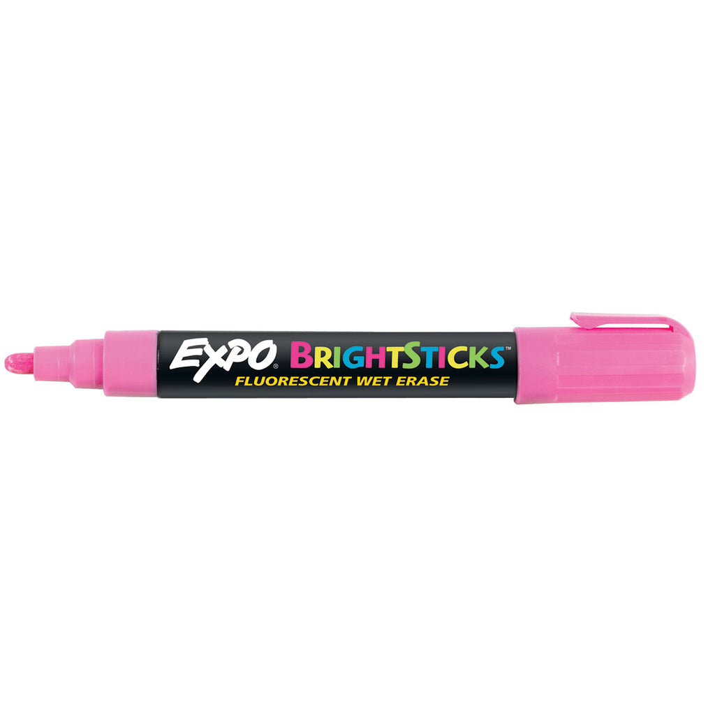 Expo Bright Sticks Fluorescent Pink Blackboard Marker, Bullet Tip  Expo Dry Erase Markers