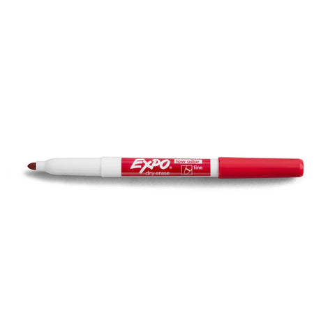 Expo Garnet Fine Tip Dry Erase Markers