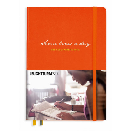 Leuchtturm1917 Some Lines A Day Memory Book Orange  Leuchtturm1917 Notebook