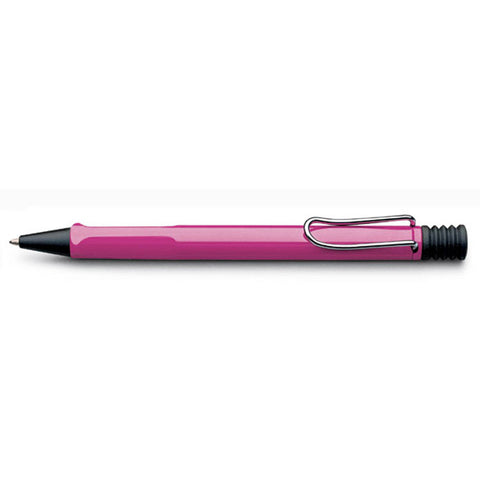 Lamy Safari Pink Ballpoint Pen Black Ink - PensAndPencils.Net