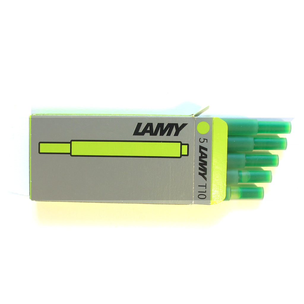 Lamy Fountain Pen Refills Neon Lime Pack Of  5 - PensAndPencils.Net