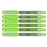 Paper Mate Inkjoy Gel Light Green Fine Point 0.5 mm Stick Capped Gel Pen Pack of 6