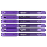 Paper Mate Inkjoy Gel Purple Fine Point 0.5 mm Stick Capped Gel Pen Pack of 6