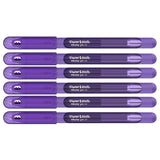 Paper Mate Inkjoy Gel Purple Fine Point 0.5 mm Stick Capped Gel Pen Pack of 6
