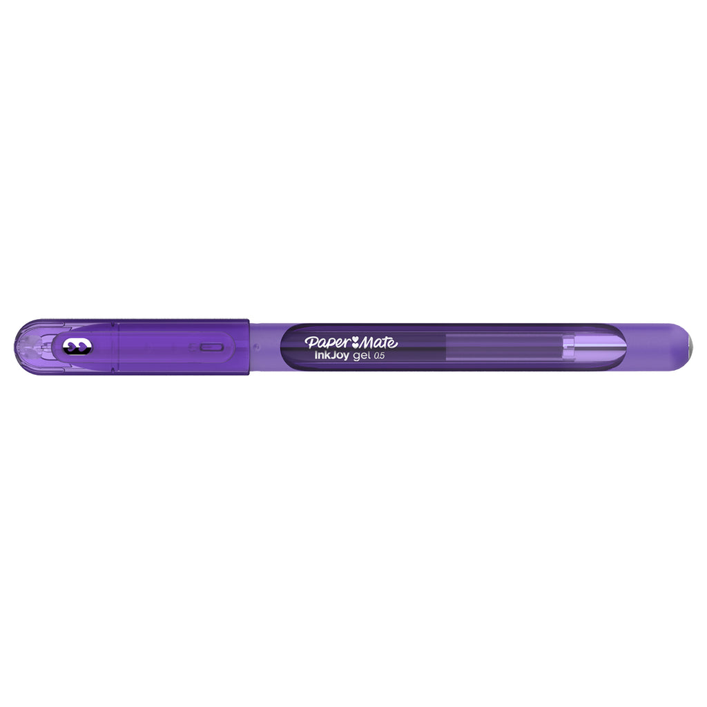 Paper Mate Inkjoy Gel Purple Fine Point 0.5 mm Stick Capped Gel Pen  Paper Mate Gel Ink Pens
